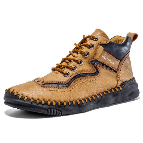 draussenfeet handgemachte lederschuhe stiefel 31483 gelb
