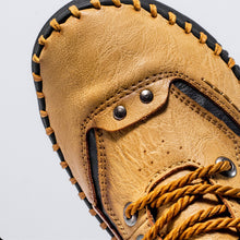 Lade das Bild in den Galerie-Viewer, draussenfeet handgemachte lederschuhe stiefel 31483 gelb
