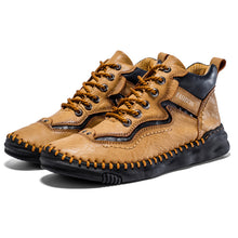 Lade das Bild in den Galerie-Viewer, draussenfeet handgemachte lederschuhe stiefel 31483 gelb
