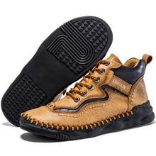 Lade das Bild in den Galerie-Viewer, draussenfeet handgemachte lederschuhe stiefel 31483 gelb
