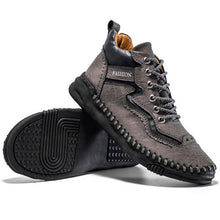 Lade das Bild in den Galerie-Viewer, draussenfeet handgemachte lederschuhe stiefel 31483 grau
