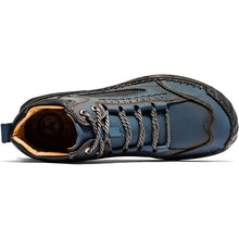 Lade das Bild in den Galerie-Viewer, draussenfeet handgemachte lederschuhe stiefel 31528 blau

