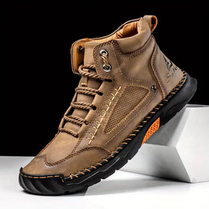 draussenfeet handgemachte lederschuhe stiefel 31528 khaki
