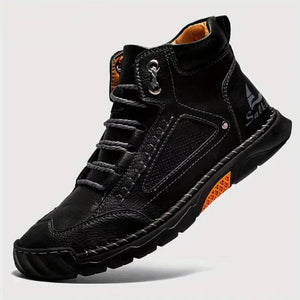 Herren Casual Leder Fashion Sneakers Knöchel Chukka Boots Handgefertigte Leichte Loafer Mid-Top Dress Boots Walking Driving Schuhe