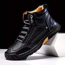 Lade das Bild in den Galerie-Viewer, draussenfeet handgemachte lederschuhe stiefel 31528 schwarz
