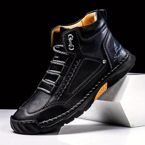 draussenfeet handgemachte lederschuhe stiefel 31528 schwarz