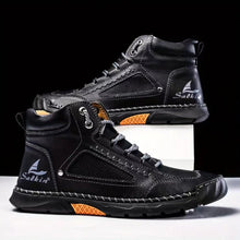 Lade das Bild in den Galerie-Viewer, draussenfeet handgemachte lederschuhe stiefel 31528 schwarz
