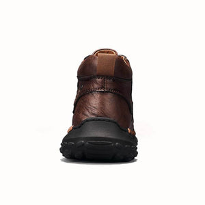 Herren Martin Stiefel Frühling Casual Hand Stitching Lederschuhe