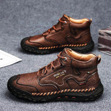 Lade das Bild in den Galerie-Viewer, Herren Martin Stiefel Frühling Casual Hand Stitching Lederschuhe
