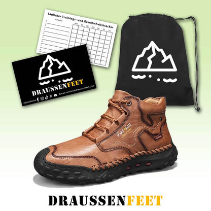 Herren Martin Stiefel Frühling Casual Hand Stitching Lederschuhe