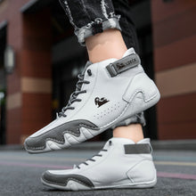 Lade das Bild in den Galerie-Viewer, draussenfeet handgemachte lederschuhe stiefel 31575 weiss grau
