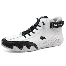Lade das Bild in den Galerie-Viewer, Herren Damen Handgefertigte Stiefel Wildleder Klettverschluss Beck Schuhe Wasserdichtem Lässige Rutschfest Barfußschuhe (Unisex)
