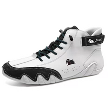 Lade das Bild in den Galerie-Viewer, draussenfeet handgemachte lederschuhe stiefel 31575 weiss grun
