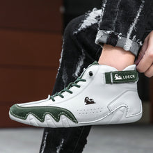 Lade das Bild in den Galerie-Viewer, draussenfeet handgemachte lederschuhe stiefel 31575 weiss grun
