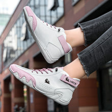 Lade das Bild in den Galerie-Viewer, draussenfeet handgemachte lederschuhe stiefel 31575 weiss rosa

