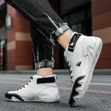 Lade das Bild in den Galerie-Viewer, draussenfeet handgemachte lederschuhe stiefel 31575 weiss schwarz
