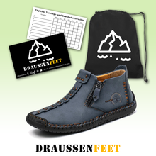 Lade das Bild in den Galerie-Viewer, draussenfeet handgemachte lederschuhe stiefel 32222 blau
