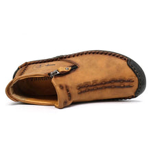 Load image into Gallery viewer, Men&#39;s hand sew leather slipproof side zipper leisure boot
