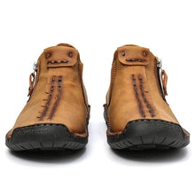 Load image into Gallery viewer, Men&#39;s hand sew leather slipproof side zipper leisure boot
