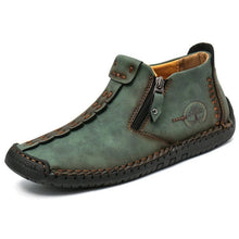 Load image into Gallery viewer, Men&#39;s hand sew leather slipproof side zipper leisure boot
