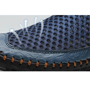 Zapatillas de enclavamiento transpirables para hombres zapatillas informales al aire libre