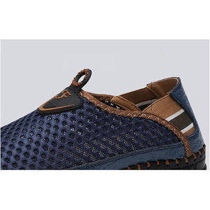Zapatillas de enclavamiento transpirables para hombres zapatillas informales al aire libre
