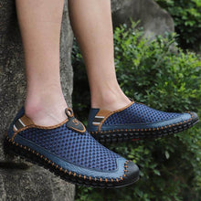 Cargar imagen en el visor de la galería, Zapatillas de enclavamiento transpirables para hombres zapatillas informales al aire libre
