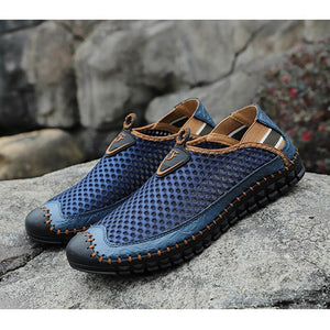 Zapatillas de enclavamiento transpirables para hombres zapatillas informales al aire libre