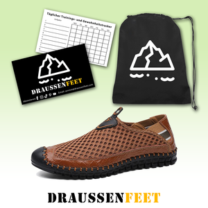 draussenfeet handgemachte lederschuhe wasserschuhe 150562 braun