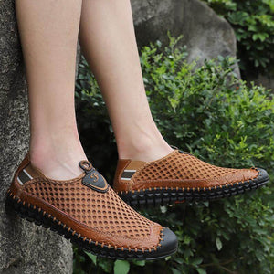 Zapatillas de enclavamiento transpirables para hombres zapatillas informales al aire libre