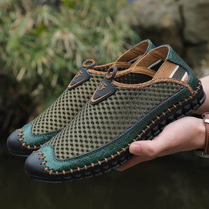 Zapatillas de enclavamiento transpirables para hombres zapatillas informales al aire libre