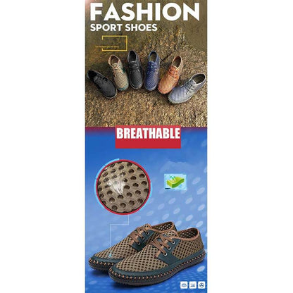 Sommer Atmungsaktives Mesh Männer Casual Schuhe Für Komfortabel Handgemachten Männer Lace-Up müßiggänger Männer Schuhe
