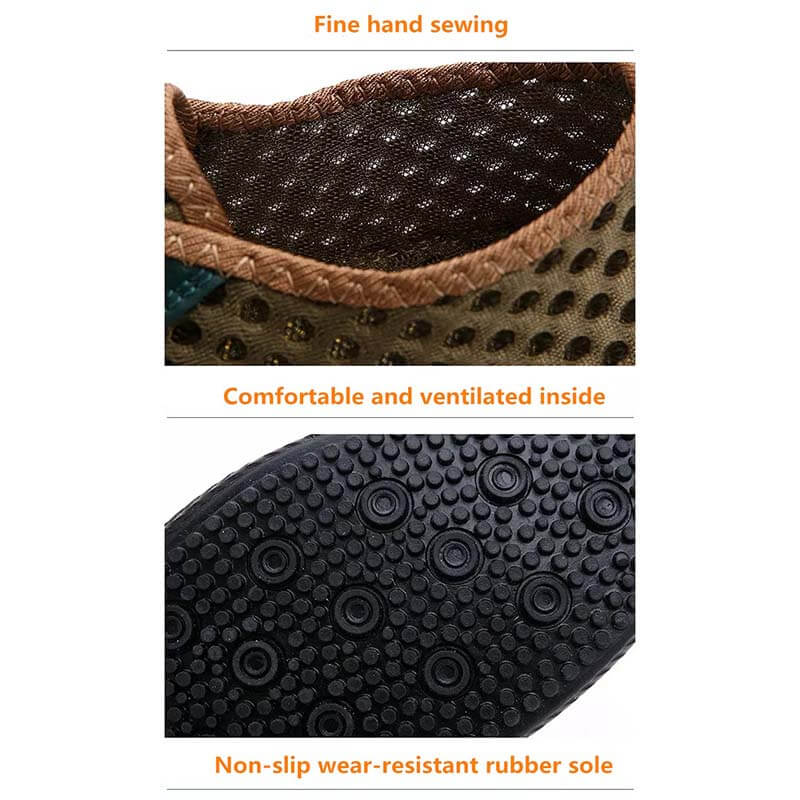 Sommer Atmungsaktives Mesh Männer Casual Schuhe Für Komfortabel Handgemachten Männer Lace-Up müßiggänger Männer Schuhe