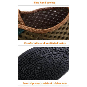 Sommer Atmungsaktives Mesh Männer Casual Schuhe Für Komfortabel Handgemachten Männer Lace-Up müßiggänger Männer Schuhe