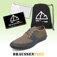 Lade das Bild in den Galerie-Viewer, Sommer Atmungsaktives Mesh Männer Casual Schuhe Für Komfortabel Handgemachten Männer Lace-Up müßiggänger Männer Schuhe
