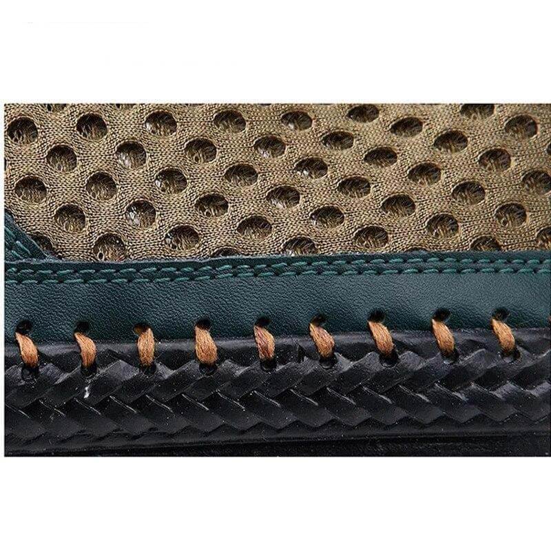 Sommer Atmungsaktives Mesh Männer Casual Schuhe Für Komfortabel Handgemachten Männer Lace-Up müßiggänger Männer Schuhe
