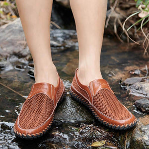 Männer Mesh-Gewebe bequeme rutschfeste weiche Sohle Outdoor-Freizeitschuhe