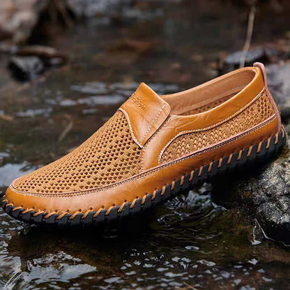 Männer Mesh-Gewebe bequeme rutschfeste weiche Sohle Outdoor-Freizeitschuhe