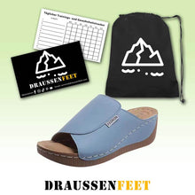 Lade das Bild in den Galerie-Viewer, Damen Sandalen mit Keilabsatz und einem Riemen, Sommer, Strand, Outdoor, Peep-Toe-Schuhe
