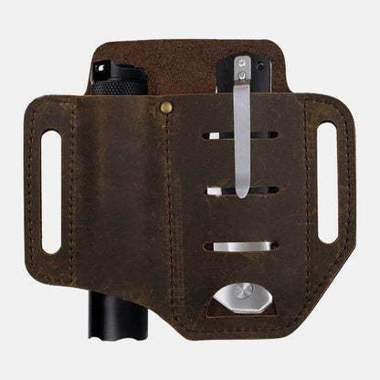 Herren Echtleder Wing Leder Holster Gürteltasche Military Tactical Bag