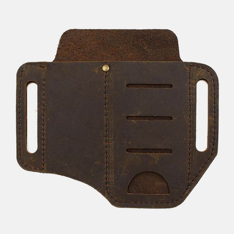 Herren Echtleder Wing Leder Holster Gürteltasche Military Tactical Bag