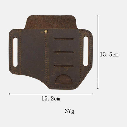 Herren Echtleder Wing Leder Holster Gürteltasche Military Tactical Bag