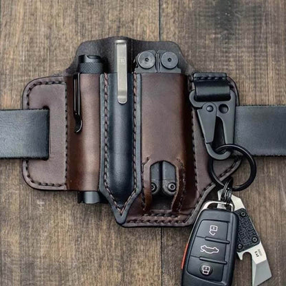EDC Belt Loop Waist Multitool-Hülle aus echtem Leder