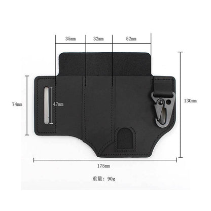 EDC Belt Loop Waist Multitool-Hülle aus echtem Leder