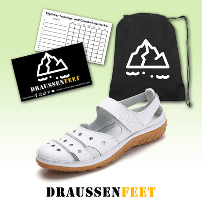 Damen Weiche rutschfeste bequeme Lochsandalen für Sandalen