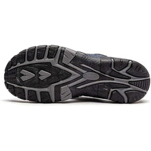 Lade das Bild in den Galerie-Viewer, draussenfeet ledersandalen hausschuhe 31405 blau1
