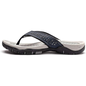 draussenfeet ledersandalen hausschuhe 31405 blau1