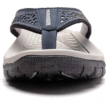Lade das Bild in den Galerie-Viewer, draussenfeet ledersandalen hausschuhe 31405 blau1
