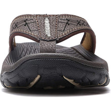 Lade das Bild in den Galerie-Viewer, draussenfeet ledersandalen hausschuhe 31405 braun2
