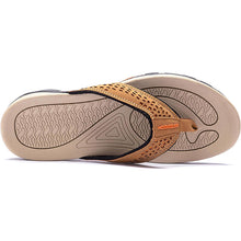 Lade das Bild in den Galerie-Viewer, draussenfeet ledersandalen hausschuhe 31405 khaki
